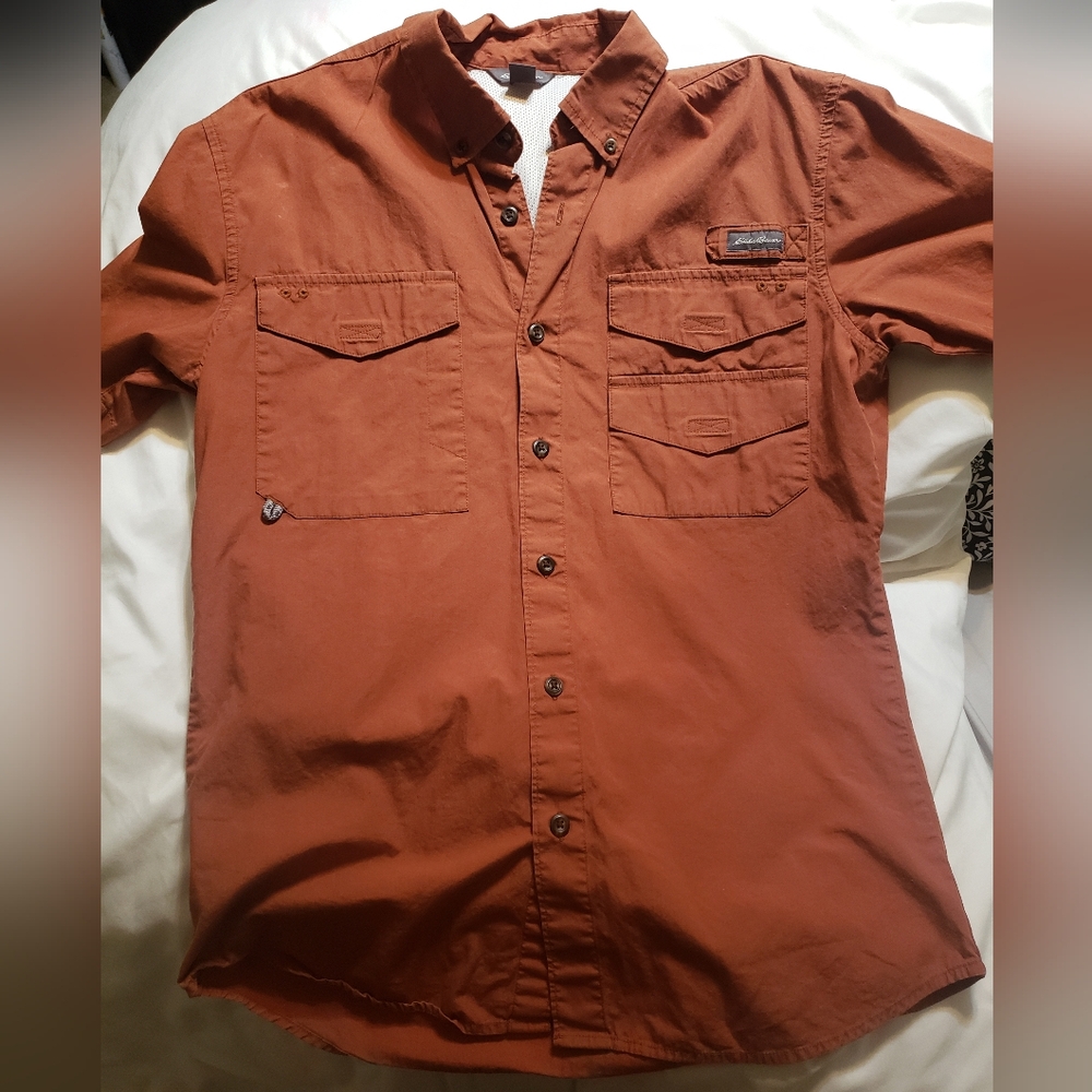 Men's Small Eddie Bauer Fishing Shirt